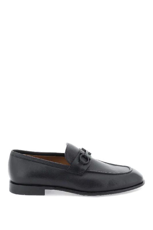 Ferragamo Gancini Hook Ornament Loafers - EEE Fit