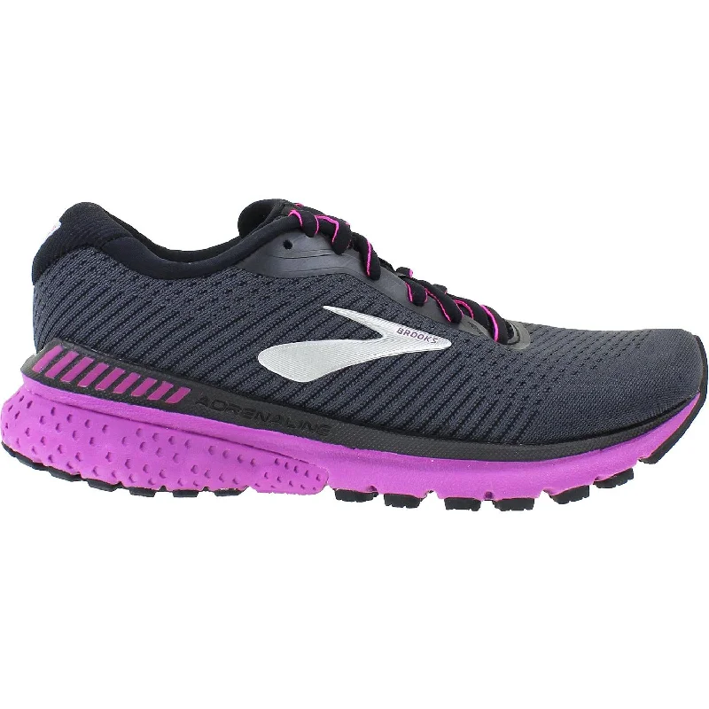 Women's Brooks Adrenaline GTS 20 Ebony/Black/Hollyhock Mesh