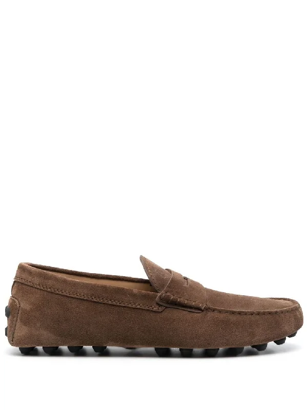 TOD'S Round-Toe Suede Loafers for Men