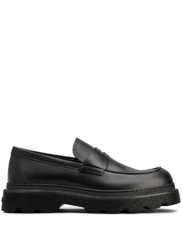 TOD'S Men's Premium Rubber Leather Loafers