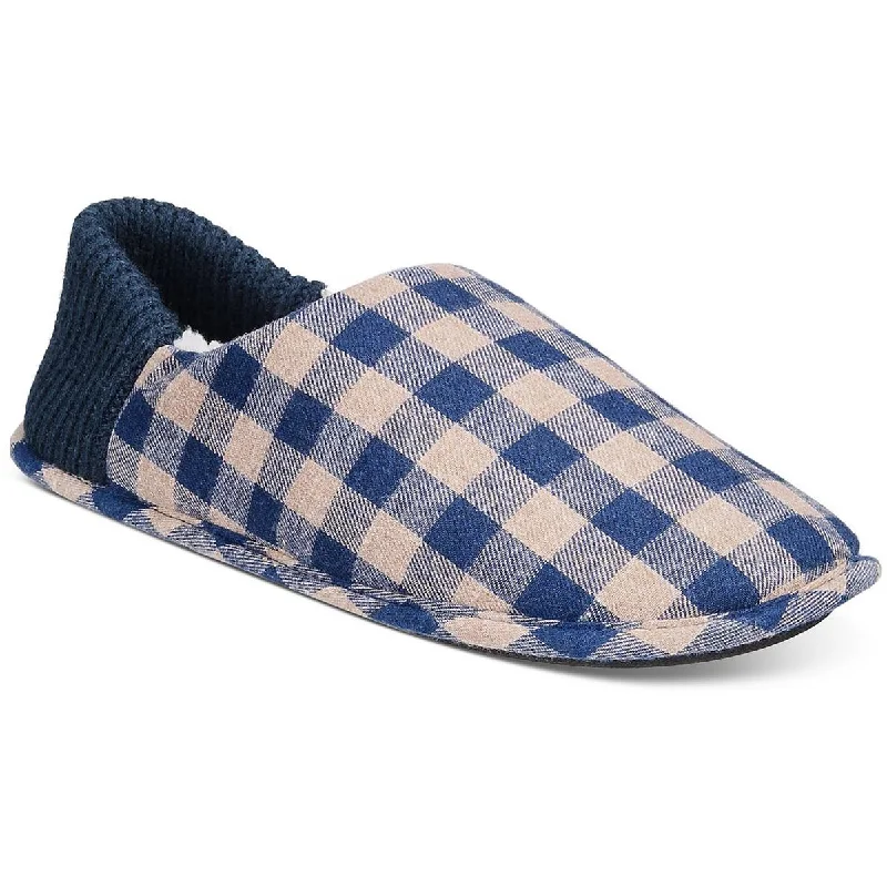 Club Room Mens Flannel Comfort Slide Slippers