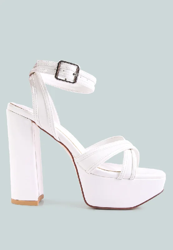 nyle platform heeled sandals