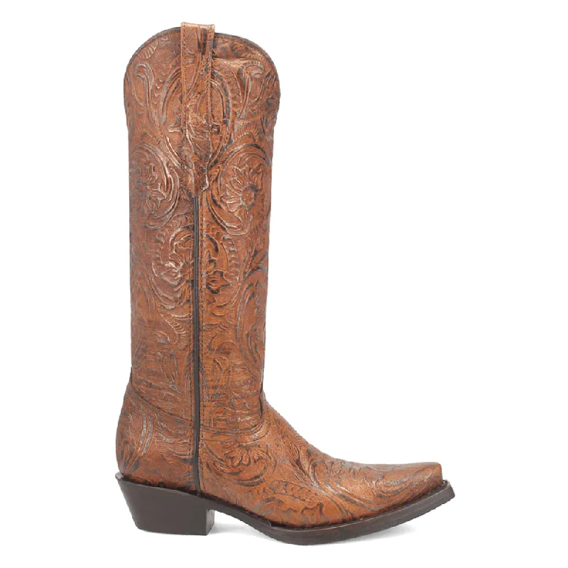 Bellona Embossed Snip Toe Cowboy Boots