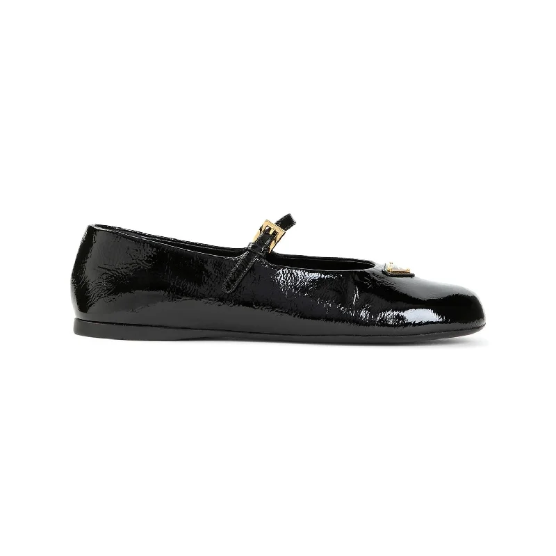 PRADA Lamb Leather Ballerina Flats